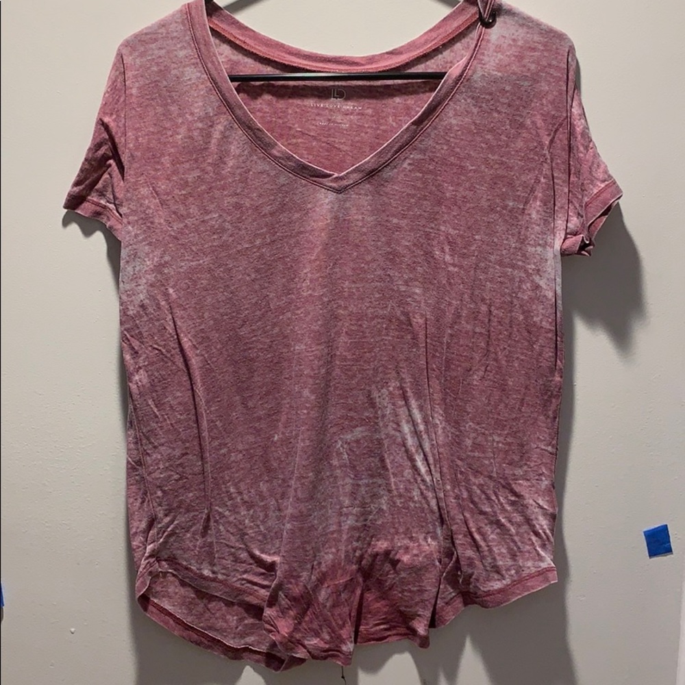 pink v neck